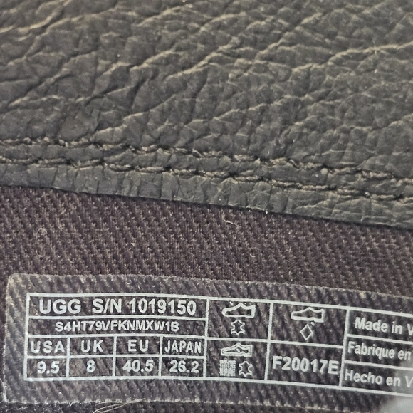 UGG black Oriana exotic calf hair boots 9.5 - Picture 2 of 10